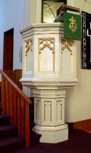 Our Redeemer Lutheran Church (Staplehurst, NE) pulpit 1
