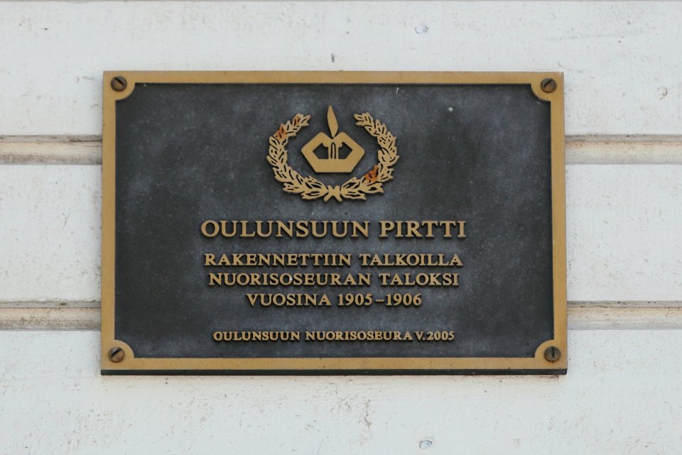 Oulunsuun Pirtti Plaque Oulu 20200405