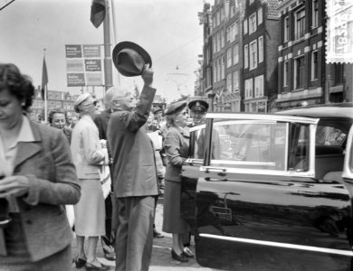Oud-president Harry Truman brengt bezoek aan Amsterdam Rondvaart bij Rederij Ho, Bestanddeelnr 907-8292