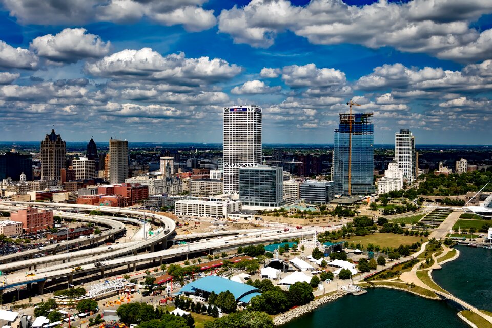 Urban buildings skyline