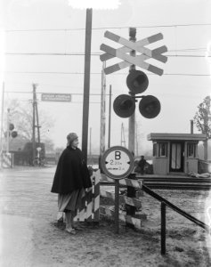 Oudeschoot mevrouw Keijzer spoorwegwachteres verdwijnt, Bestanddeelnr 904-9999