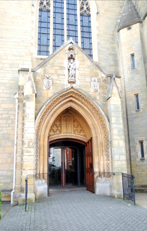 Our Lady of Ransom RC Church, Grange Road, Eastbourne (NHLE Code 1385905) (February 2019) (Porch)