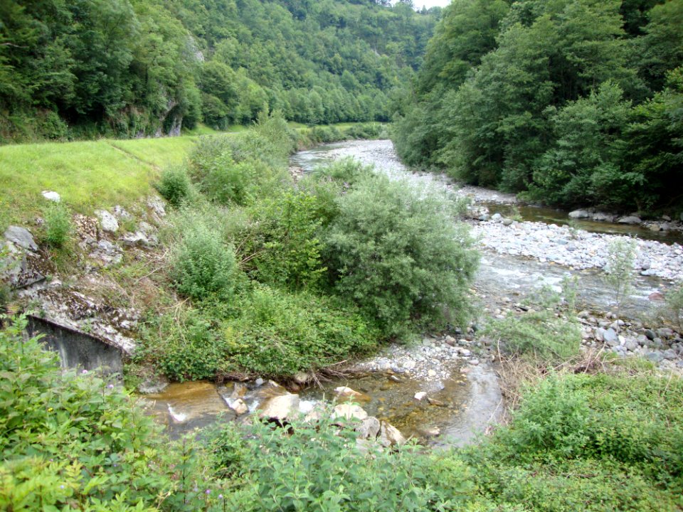 Osse-en-Aspe (Pyr-Atl, Fr) confluence Espalungue - Gave d'Aspe à Lacroix