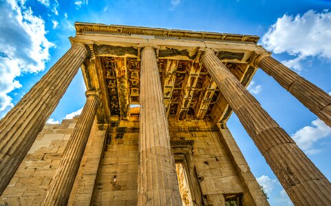 Columns greece athens photo