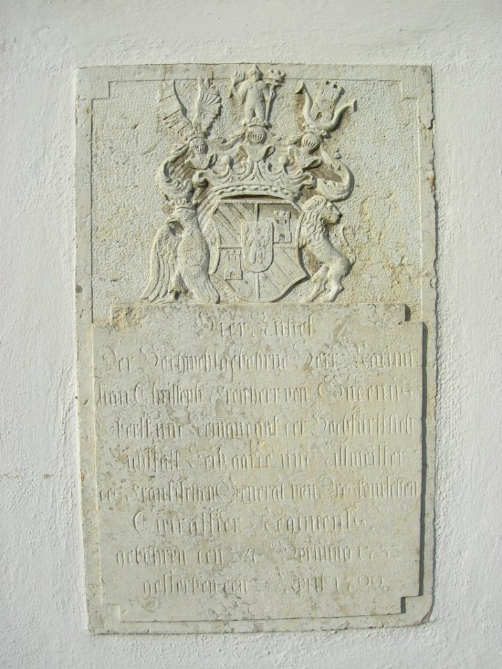 Ostenfriedhof Eichstätt -Grabstein Maximilian Christoph Freiherr von Gudenus