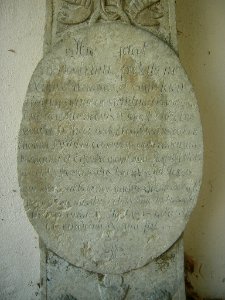 Ostenfriedhof Eichstätt -Grabstein Ignatz Pikl, Inschrift (1)