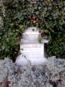 Ostenfriedhof Eichstätt -Grab Raymund Schlecht, Inschrift (2015-11)
