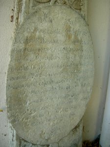 Ostenfriedhof Eichstätt -Grabstein Ignatz Pikl, Inschrift (2)