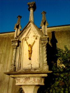 Ostenfriedhof Eichstätt -Grab Raymund Schlecht, Relief (2018-11)