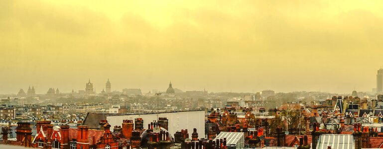 Stormy london skyline capital