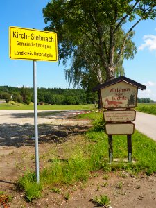 Ortsschild Kirch-Siebnach