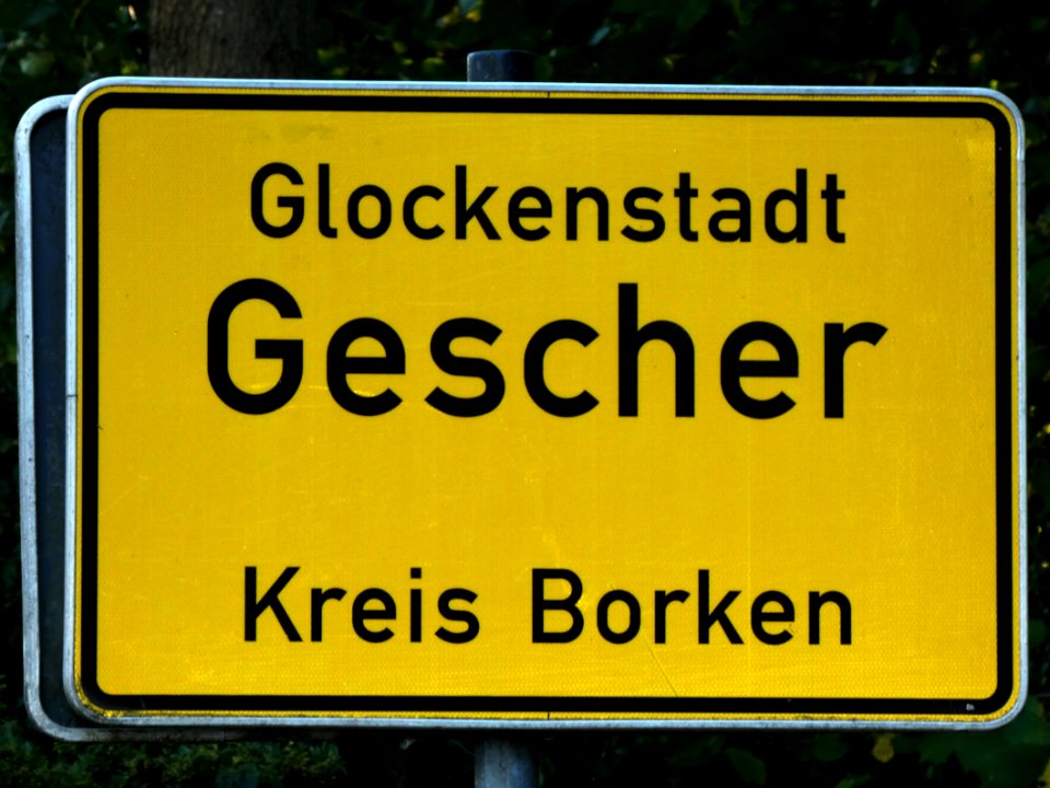 Ortsschild gescher