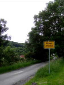 Ortseingang Pösen