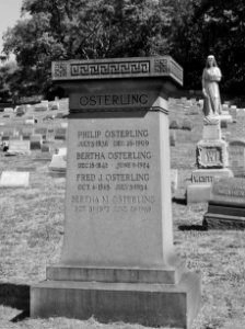 Osterling Monument, Rosedale Cemetery, 2015-09-16, 02