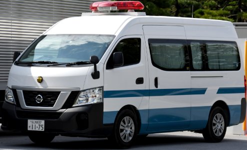 Osaka Prefectural Police Nissan NV350 Caravan E26 Ranger vehicle