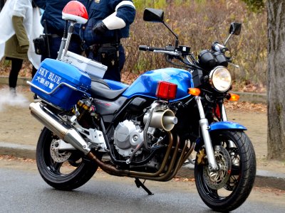 Osaka Prefectural Police Team Sky Blue Honda CB400 Super Four