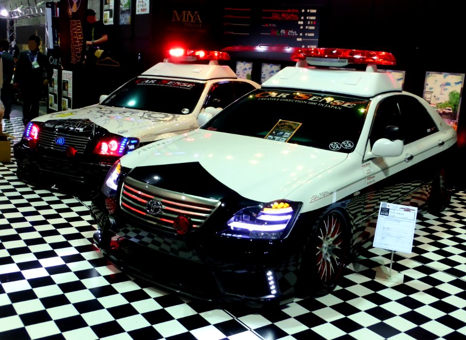 Osaka Auto Messe 2014 (27) CAR SENSE - Toyota CROWN ATHLETE (S180&S200) ver.patrol car