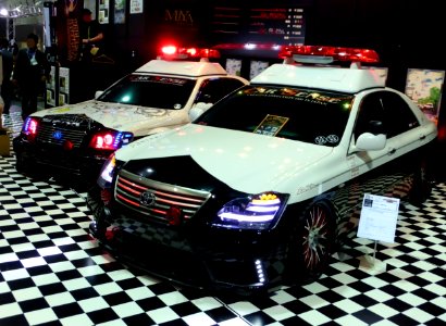 Osaka Auto Messe 2014 (27) CAR SENSE - Toyota CROWN ATHLETE (S180&S200) ver.patrol car
