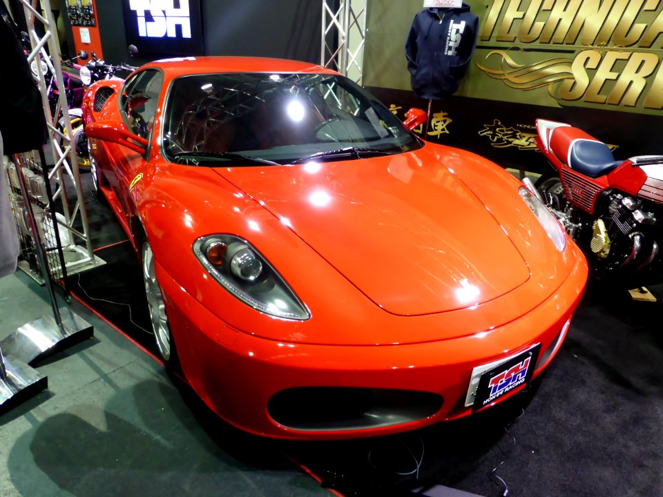 Osaka Auto Messe 2014 (28) Technical Service Honta - Ferrari F430