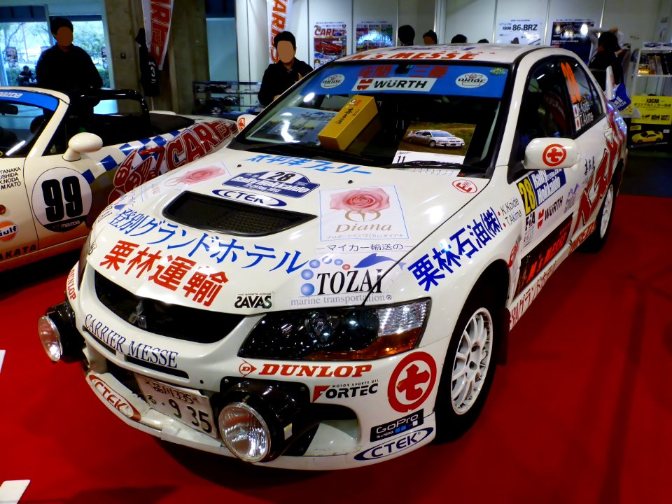 Osaka Auto Messe 2014 (68) Rally Hokkaido No.28 Mitsubishi LANCER Evolution IX