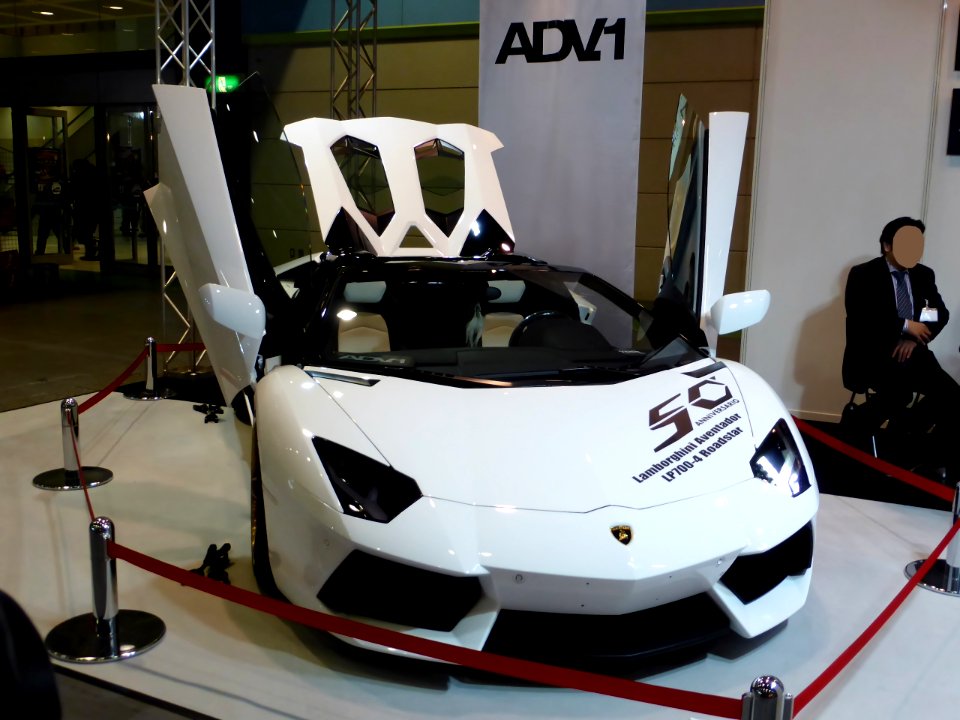 Osaka Auto Messe 2014 (166) ADV1 - Lamborghini Aventador LP700-4 Roadster 50 Anniversario