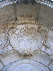 Ostenfriedhof Eichstätt -Grab Gabriel de Gabrieli, Wappen (2018-08)