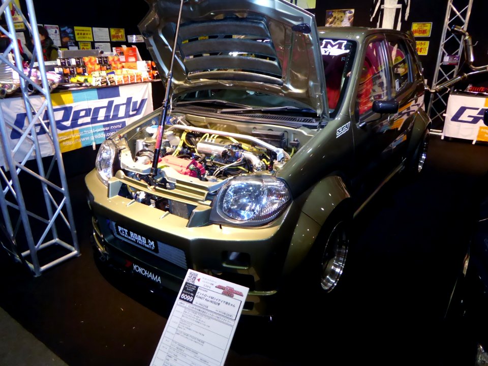 OSAKA AUTO MESSE 2015 (452) - PIT ROAD M ☆ Ike-Ike-Ike-chan R34GT Kei-NOS2-Goh