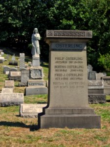 Osterling Monument, Rosedale Cemetery, 2015-09-16, 03