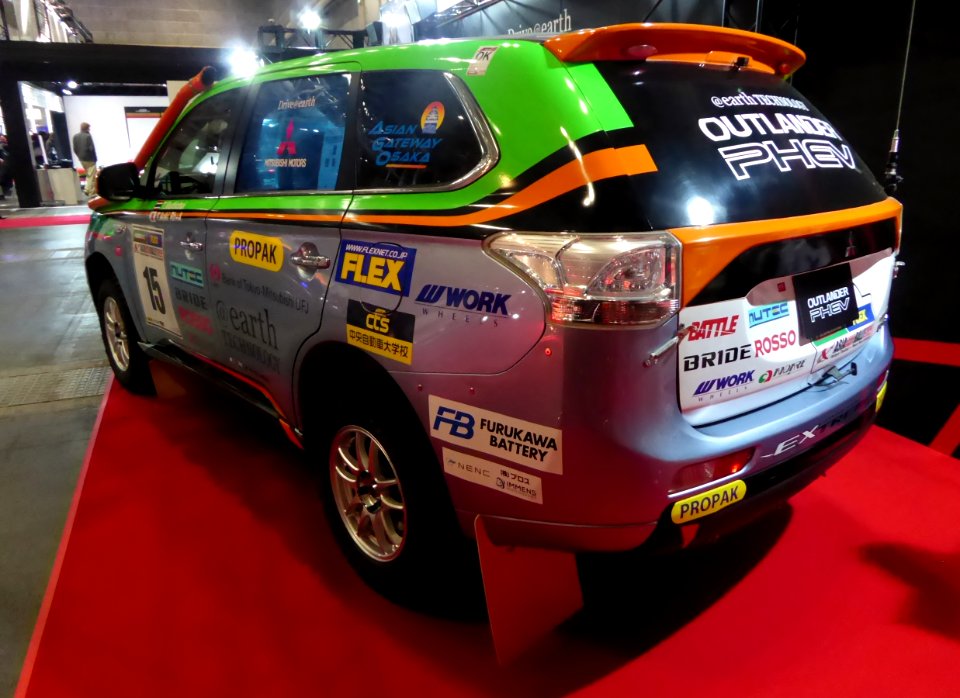 OSAKA AUTO MESSE 2015 (97) - TWO and FOUR Outlander PHEV Asia Cross Country Rally 2014