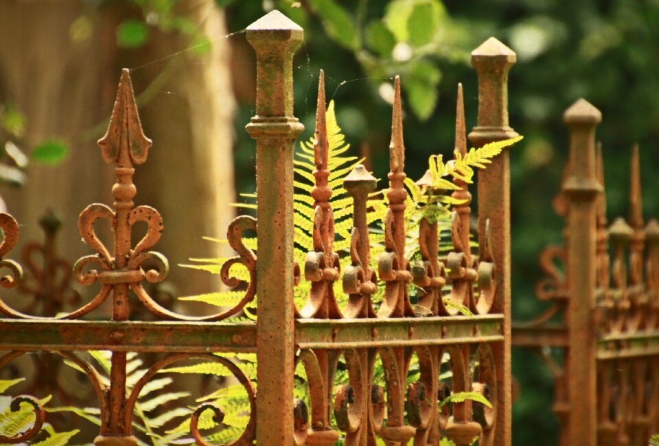 Fence metal fence ornament