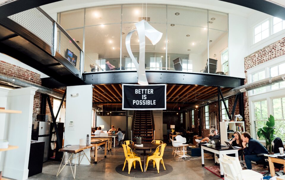 Indoors modern office