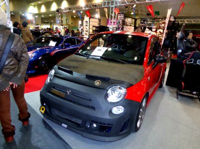 OSAKA AUTO MESSE 2015 (388) - ABARTH 695 TRIBUTO Ferrari tuned by TRIAL