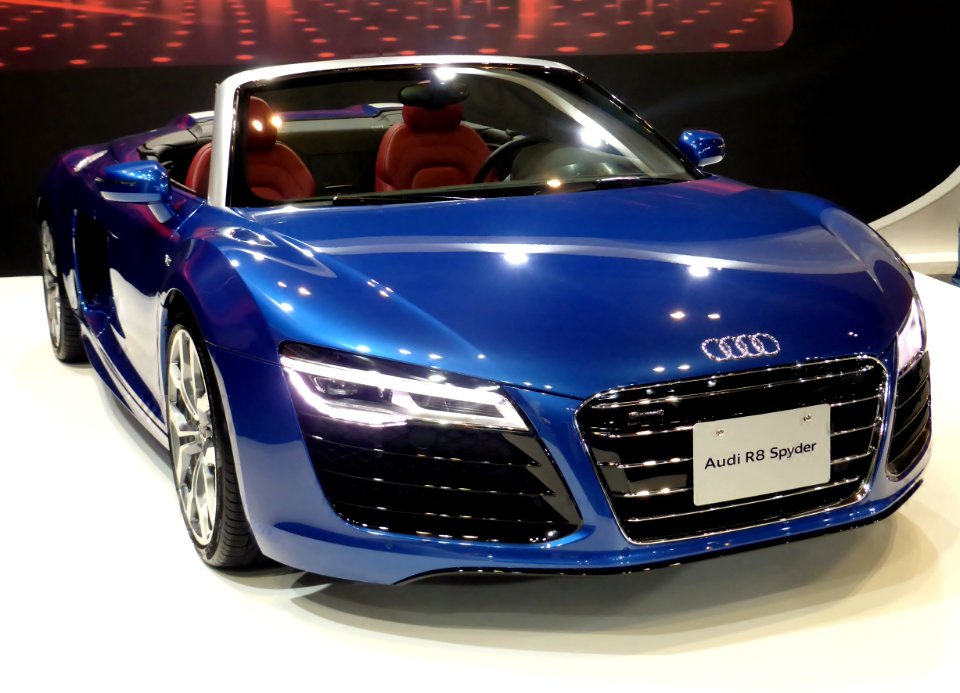 Osaka Motor Show 2013 (114) Audi R8 V10 Spyder