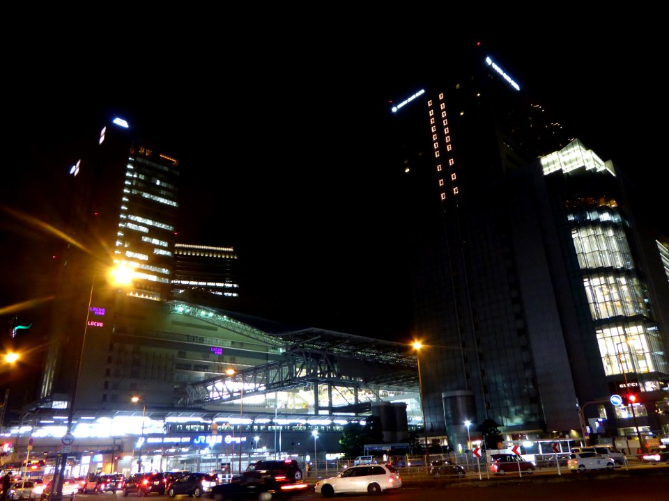 OSAKA STATION CITY at night,25th February 2015