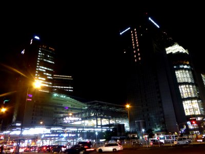 OSAKA STATION CITY at night,25th February 2015 photo