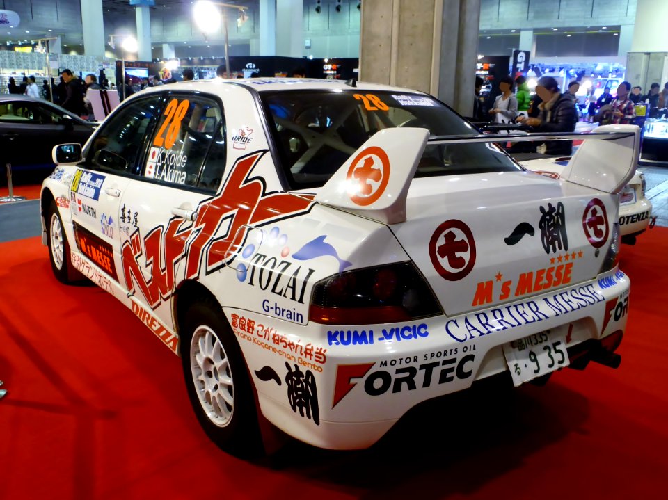 Osaka Auto Messe 2014 (69) Rally Hokkaido No.28 Mitsubishi LANCER Evolution IX