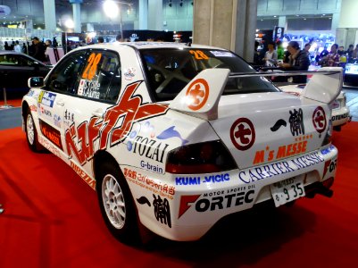 Osaka Auto Messe 2014 (69) Rally Hokkaido No.28 Mitsubishi LANCER Evolution IX
