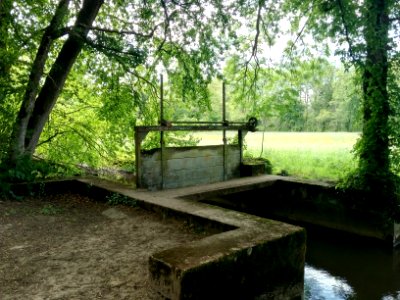 Otterbach, Wehr an der Grenze Kandel & Wörth am Rhein (3)