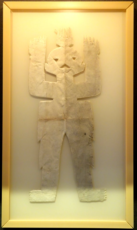 Otomi spirit figure, southern Mexico, bark paper, undated - Robert C. Williams Paper Museum - DSC00375