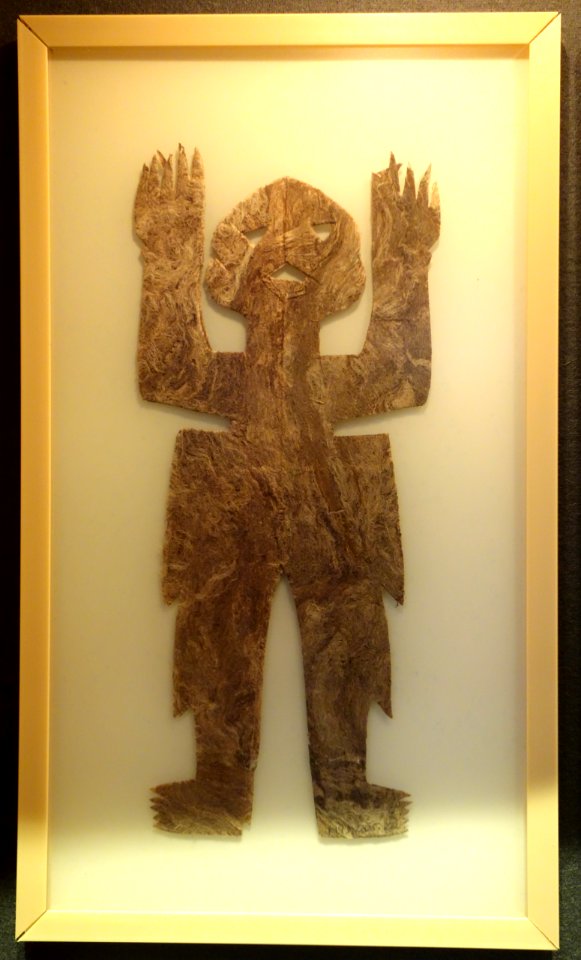 Otomi spirit figure, southern Mexico, bark paper, undated - Robert C. Williams Paper Museum - DSC00373
