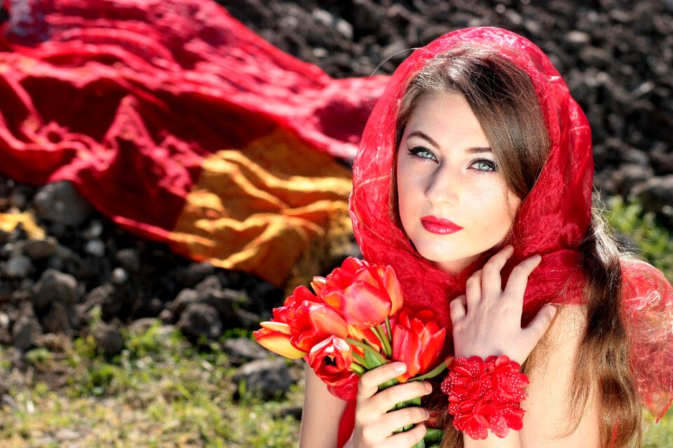 Seductive woman beauty