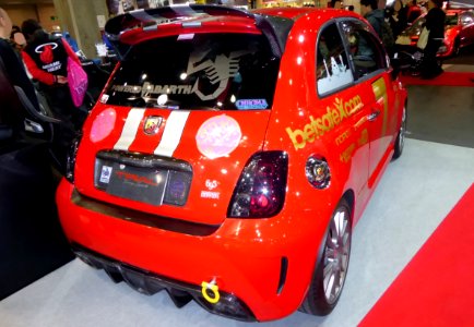 OSAKA AUTO MESSE 2015 (389) - ABARTH 695 TRIBUTO Ferrari tuned by TRIAL