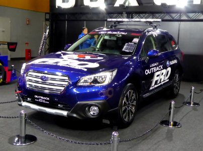OSAKA AUTO MESSE 2015 (45) - Subaru LEGACY OUTBACK (BS9) as SUPER GT First Rescue Operation Car