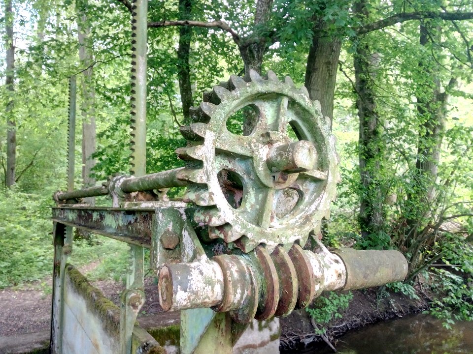 Otterbach, Wehr an der Grenze Kandel & Wörth am Rhein