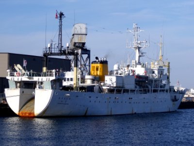 OshoroMaru4 a fishery research and training vessel of School of Fisheries Sciences Hokkaido University at port of Yokohama