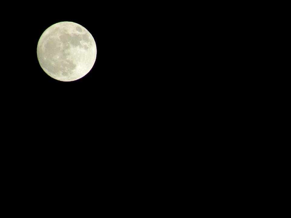 Winter moonlight full moon