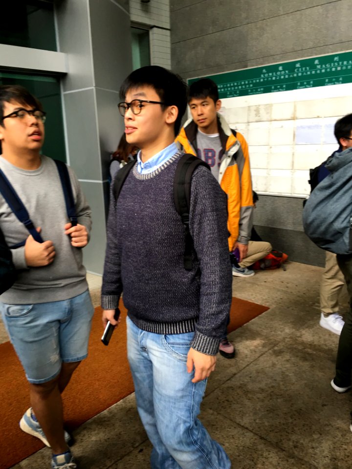 Oscar Lai at Kowloon City Magistrates' Court at 11-46 on February 12, 2016 (originally)