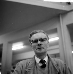 Opdracht Telegraaf Dick Visser en Frans Meyer , Fr Meyer , chef technische dien, Bestanddeelnr 912-0706