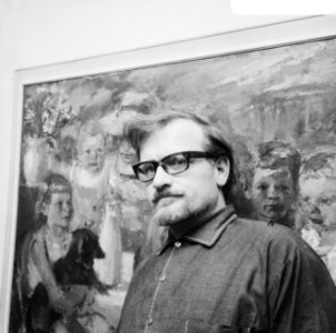 Opdracht Telegraaf, Kurt Lob (schilder), Bestanddeelnr 920-0112