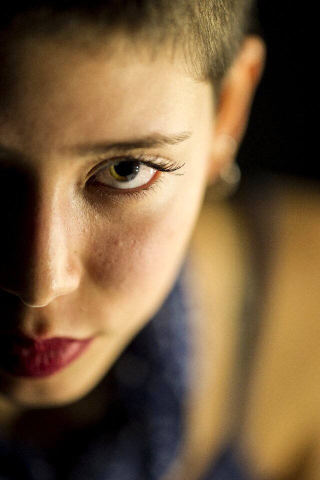 Human model beautiful